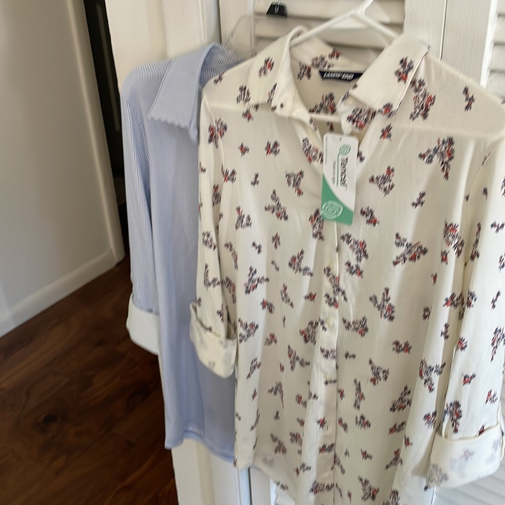 Two small Land’s End knit tunics for all seasons